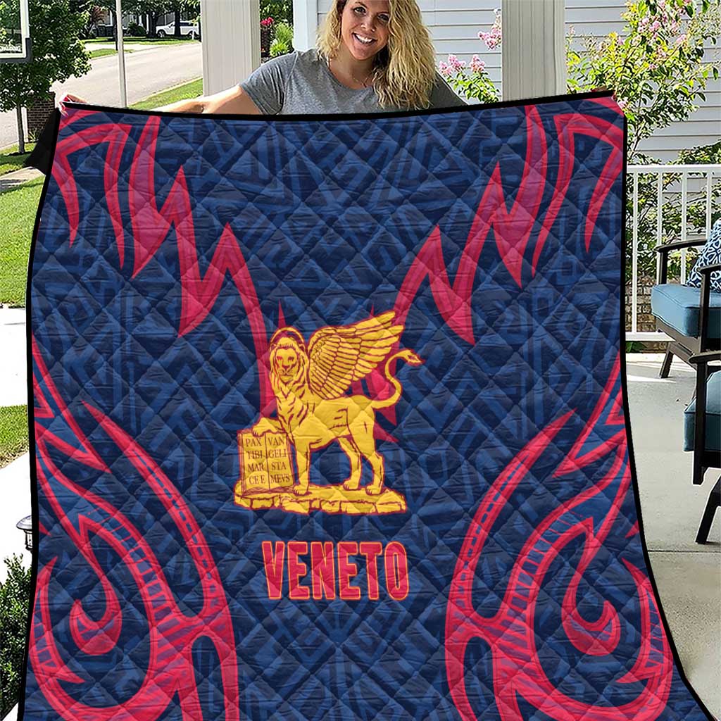 Italy Veneto Quilt Emblem With Flag Style - Wonder Print Shop