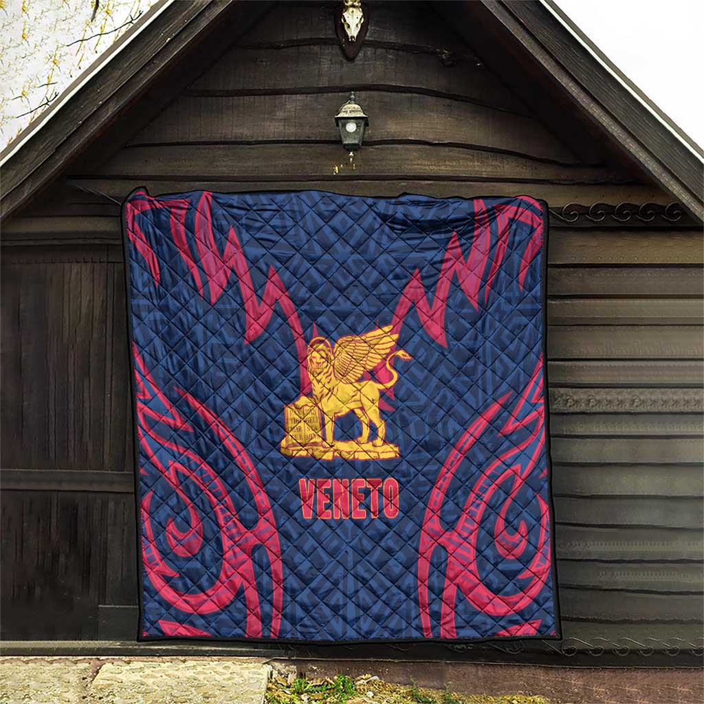 Italy Veneto Quilt Emblem With Flag Style - Wonder Print Shop