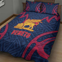Italy Veneto Quilt Bed Set Emblem With Flag Style - Wonder Print Shop