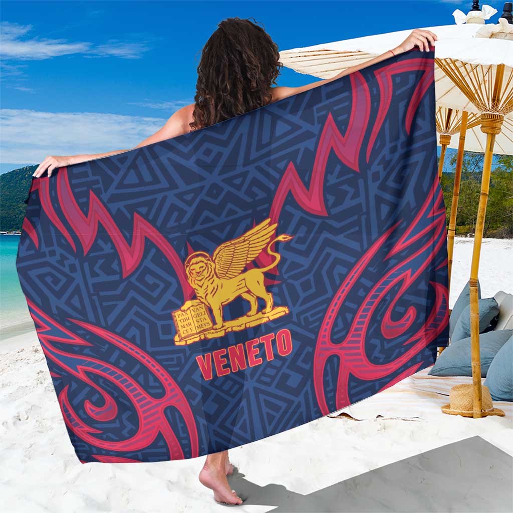Italy Veneto Sarong Emblem With Flag Style - Wonder Print Shop