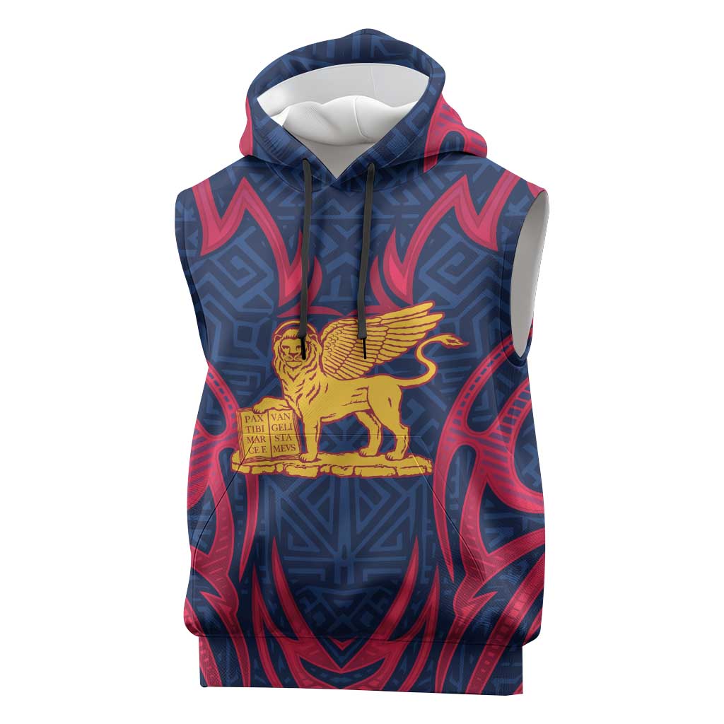 Italy Veneto Sleeveless Hoodie Emblem With Flag Style LT19