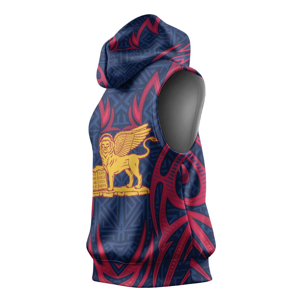 Italy Veneto Sleeveless Hoodie Emblem With Flag Style LT19