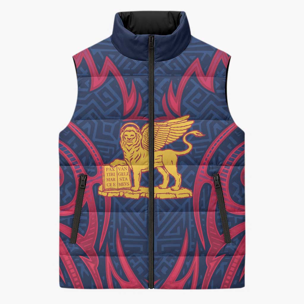 Italy Veneto Sleeveless Puffer Jacket Emblem With Flag Style LT19