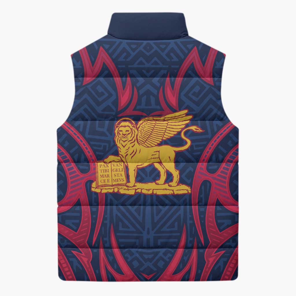 Italy Veneto Sleeveless Puffer Jacket Emblem With Flag Style LT19