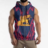 Italy Veneto Sleeveless Zip Hoodie Emblem With Flag Style LT19