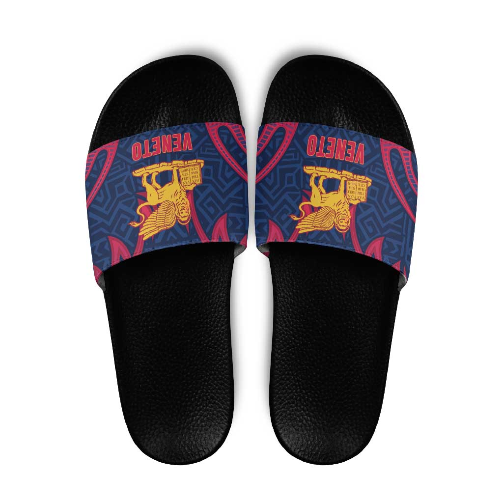 Italy Veneto Slide Sandals Emblem With Flag Style - Wonder Print Shop