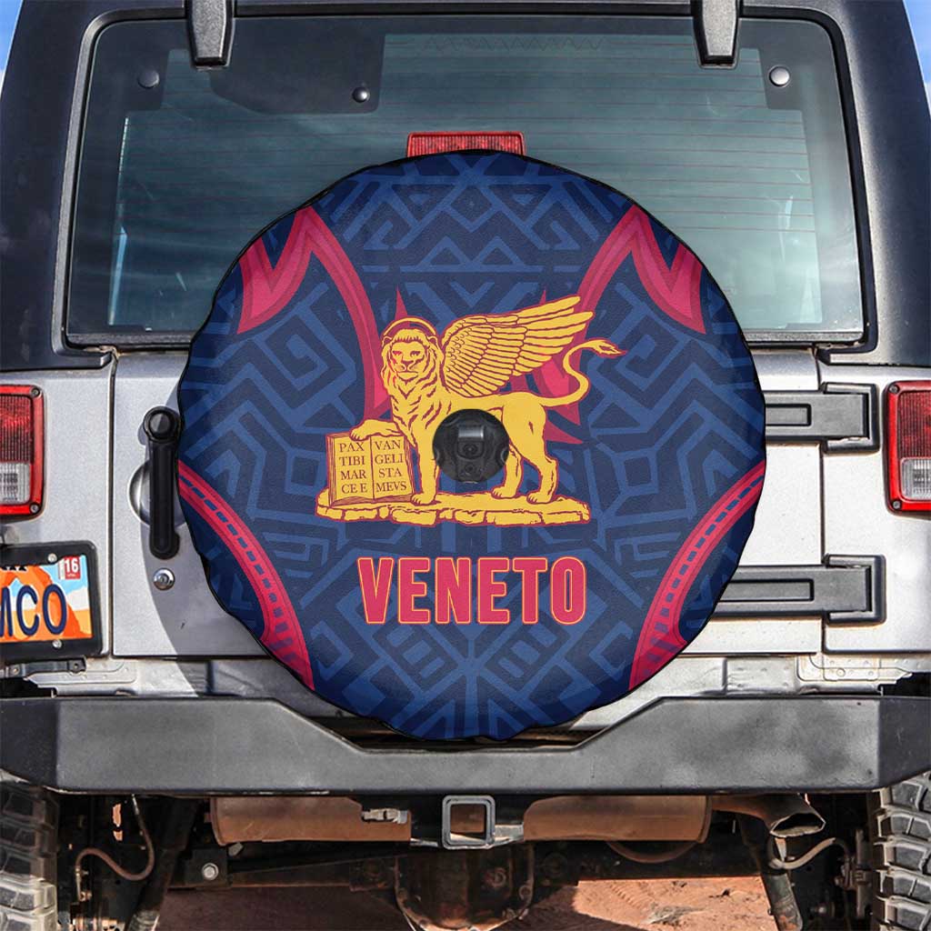 Italy Veneto Spare Tire Cover Emblem With Flag Style - Wonder Print Shop
