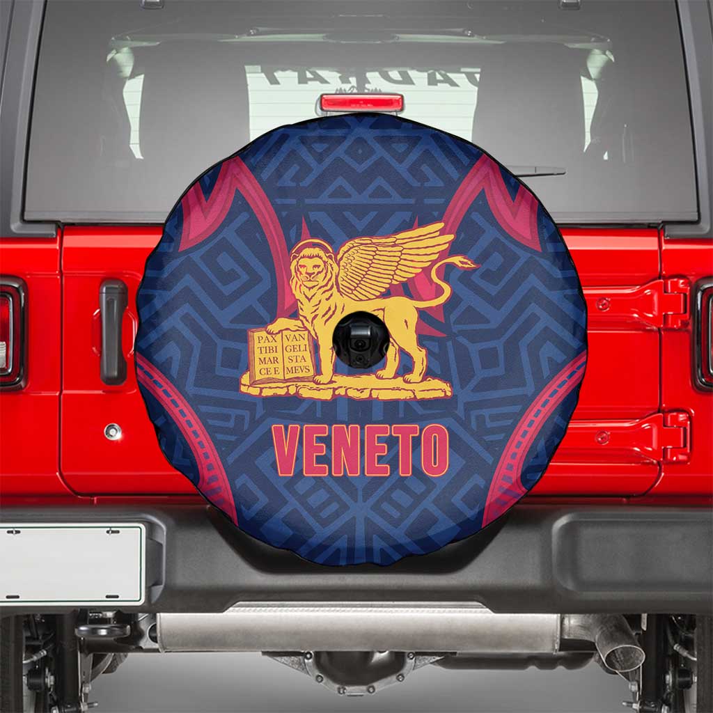 Italy Veneto Spare Tire Cover Emblem With Flag Style - Wonder Print Shop