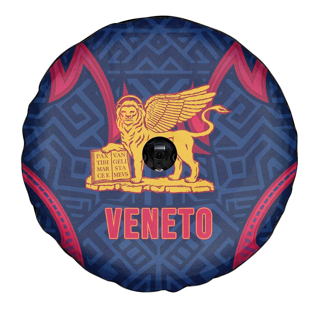 Italy Veneto Spare Tire Cover Emblem With Flag Style - Wonder Print Shop