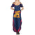 Italy Veneto Summer Maxi Dress Emblem With Flag Style LT19