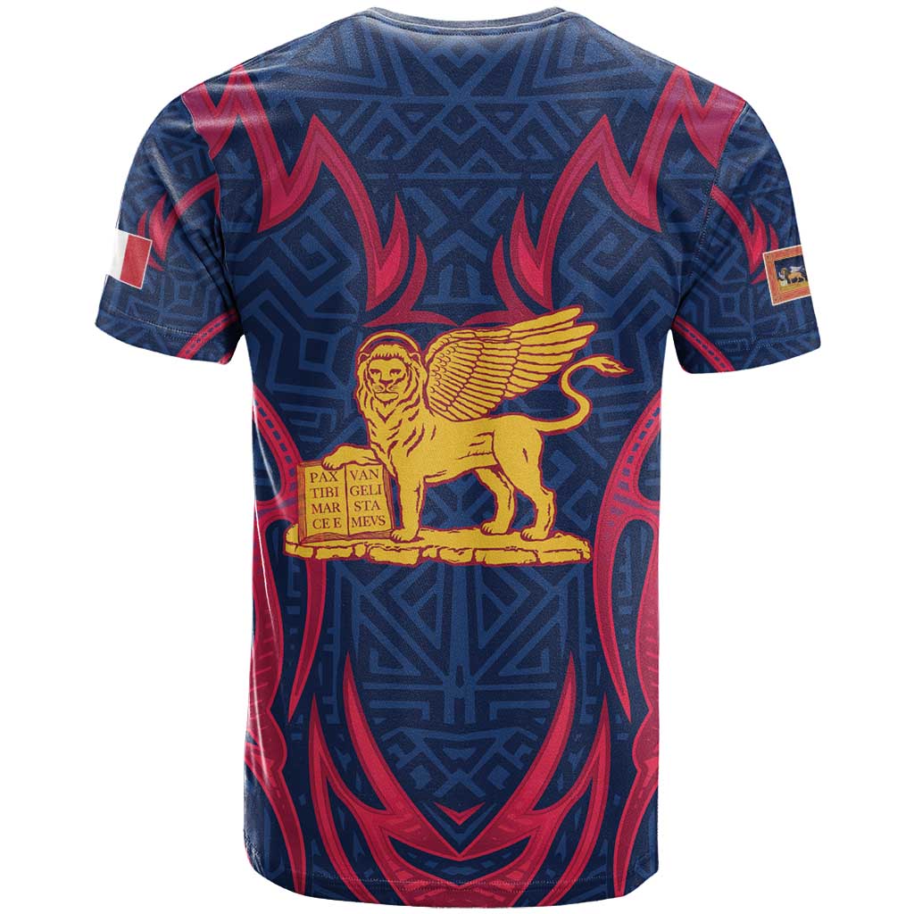 Italy Veneto T Shirt Emblem With Flag Style LT19