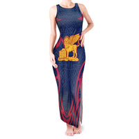 Italy Veneto Tank Maxi Dress Emblem With Flag Style LT19