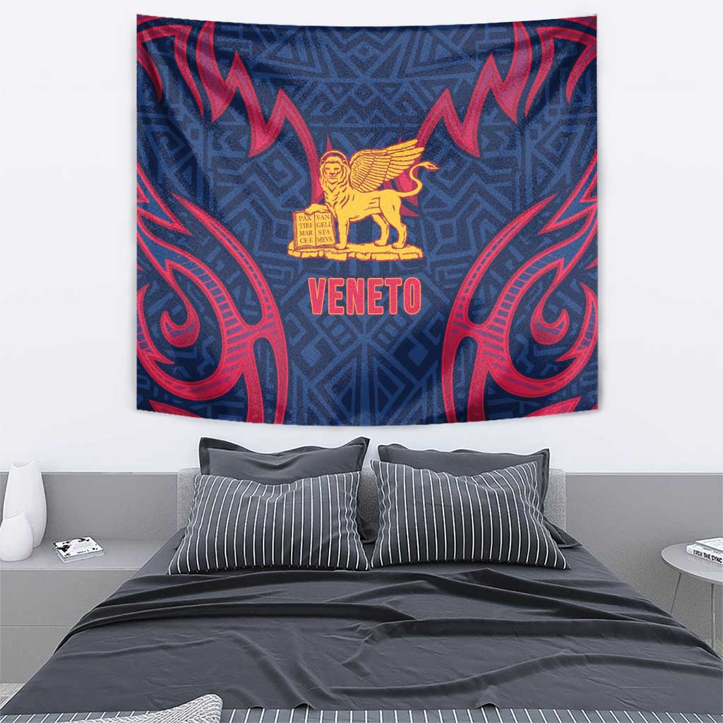 Italy Veneto Tapestry Emblem With Flag Style - Wonder Print Shop