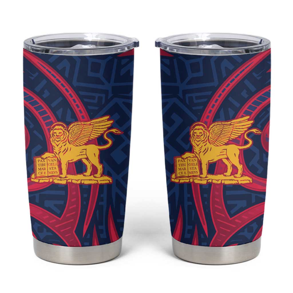 Italy Veneto Tumbler Cup Emblem With Flag Style - Wonder Print Shop