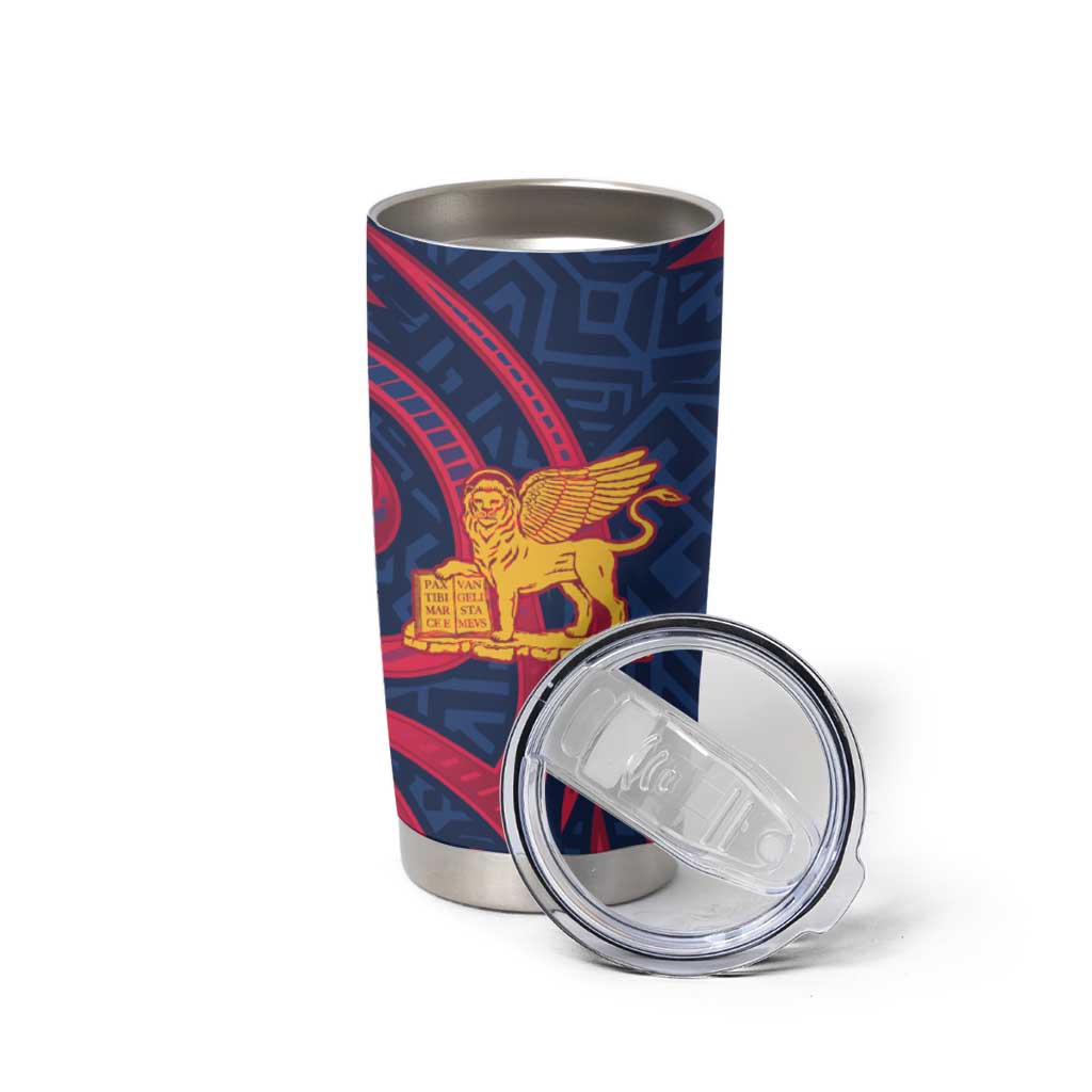 Italy Veneto Tumbler Cup Emblem With Flag Style - Wonder Print Shop