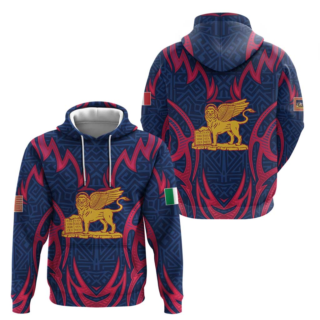 Italy Veneto Zip Hoodie Emblem With Flag Style LT19