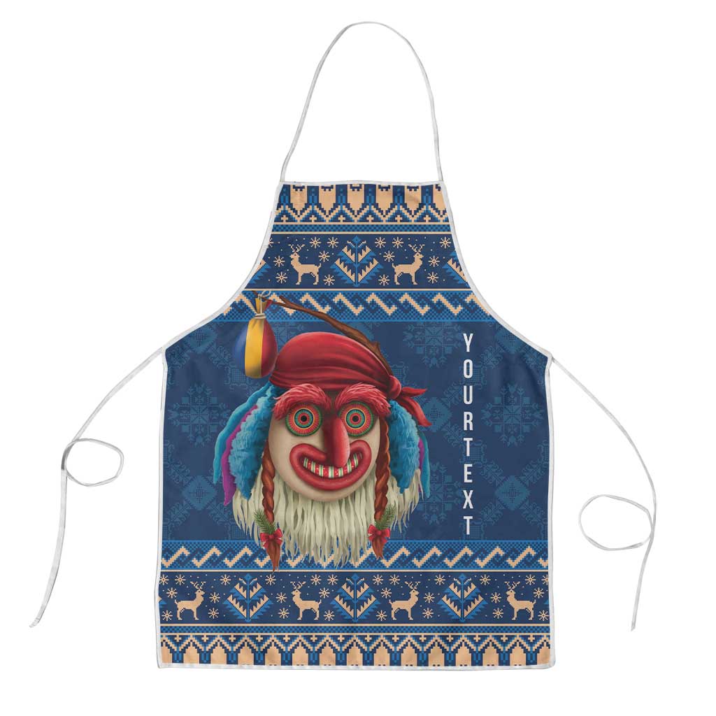 Personalized Romania Christmas Apron Romanian Traditional Masks - Wonder Print Shop