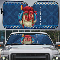 Personalized Romania Christmas Auto Sun Shade Romanian Traditional Masks - Wonder Print Shop