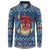 Personalized Romania Christmas Button Sweatshirt Romanian Traditional Masks - Wonder Print Shop