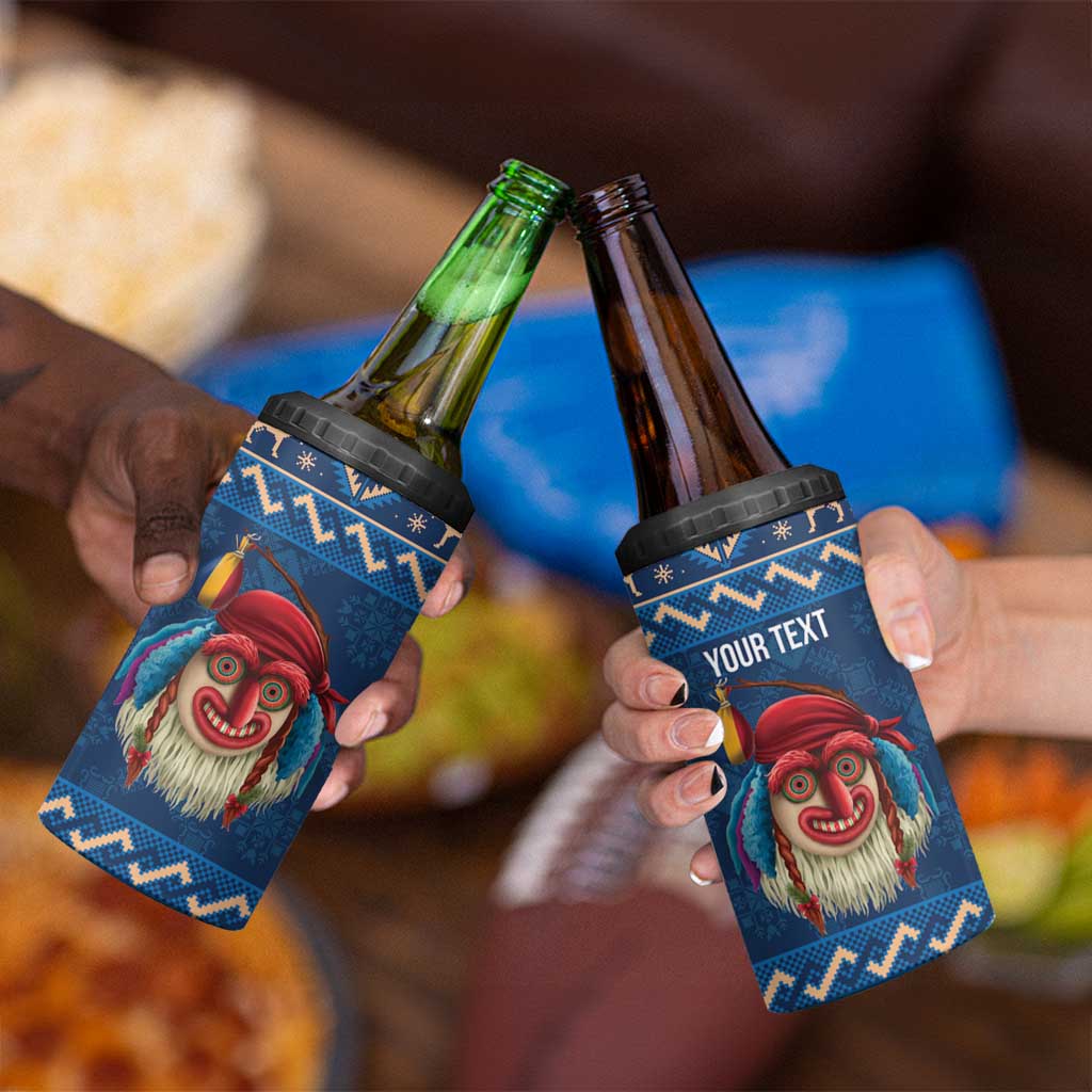 Personalized Romania Christmas 4 in 1 Can Cooler Tumbler Romanian Traditional Masks - Wonder Print Shop