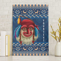 Personalized Romania Christmas Canvas Wall Art Romanian Traditional Masks - Wonder Print Shop