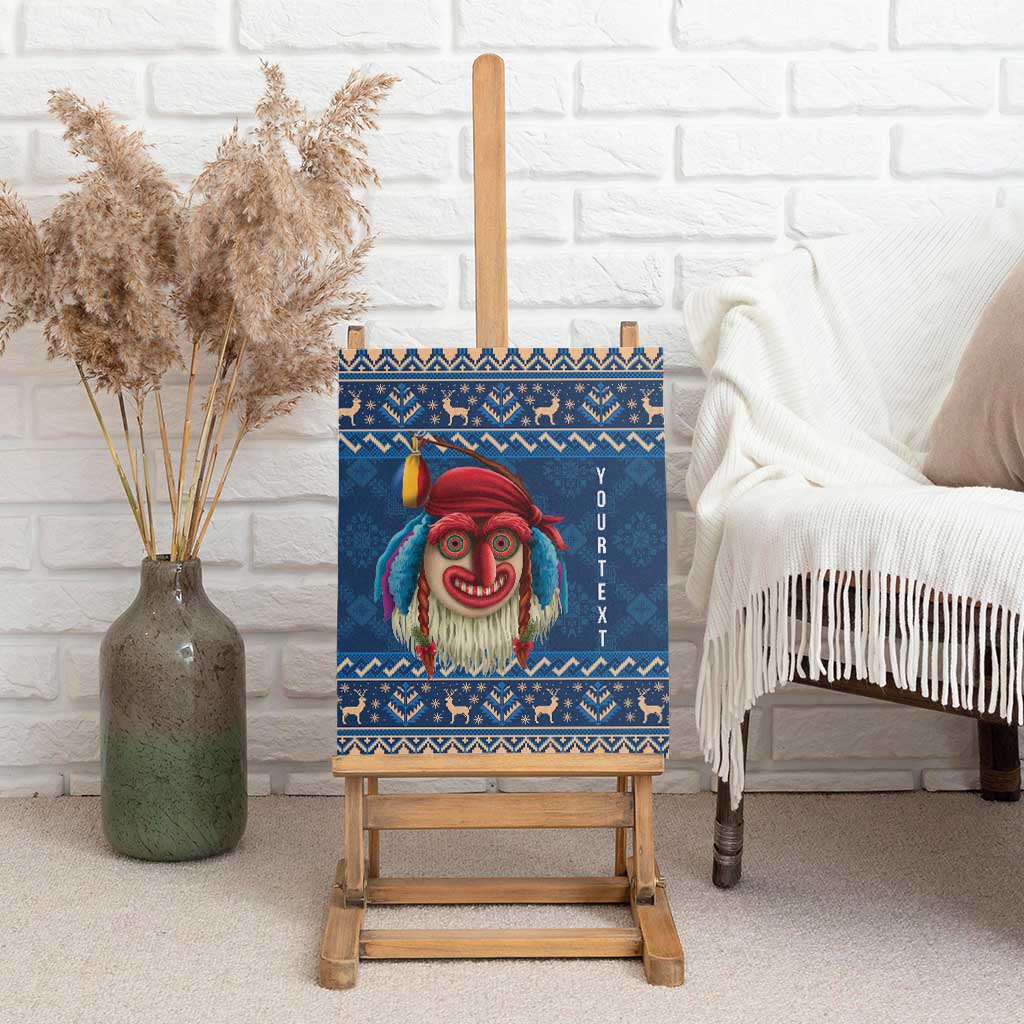 Personalized Romania Christmas Canvas Wall Art Romanian Traditional Masks - Wonder Print Shop