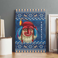Personalized Romania Christmas Canvas Wall Art Romanian Traditional Masks - Wonder Print Shop