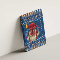 Personalized Romania Christmas Canvas Wall Art Romanian Traditional Masks - Wonder Print Shop