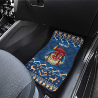 Personalized Romania Christmas Car Mats Romanian Traditional Masks - Wonder Print Shop