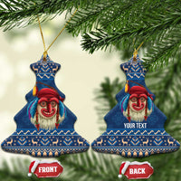Personalized Romania Christmas Ceramic Ornament Romanian Traditional Masks - Wonder Print Shop