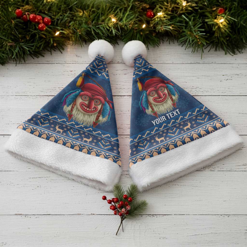 Personalized Romania Christmas Santa Hat Romanian Traditional Masks - Wonder Print Shop
