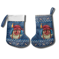 Personalized Romania Christmas Stocking Romanian Traditional Masks - Wonder Print Shop