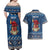 Personalized Romania Christmas Couples Matching Off Shoulder Maxi Dress and Hawaiian Shirt Romanian Traditional Masks - Wonder Print Shop