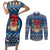 Personalized Romania Christmas Couples Matching Short Sleeve Bodycon Dress and Long Sleeve Button Shirt Romanian Traditional Masks - Wonder Print Shop