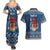 Personalized Romania Christmas Couples Matching Summer Maxi Dress and Hawaiian Shirt Romanian Traditional Masks - Wonder Print Shop