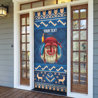 Personalized Romania Christmas Door Cover Romanian Traditional Masks - Wonder Print Shop