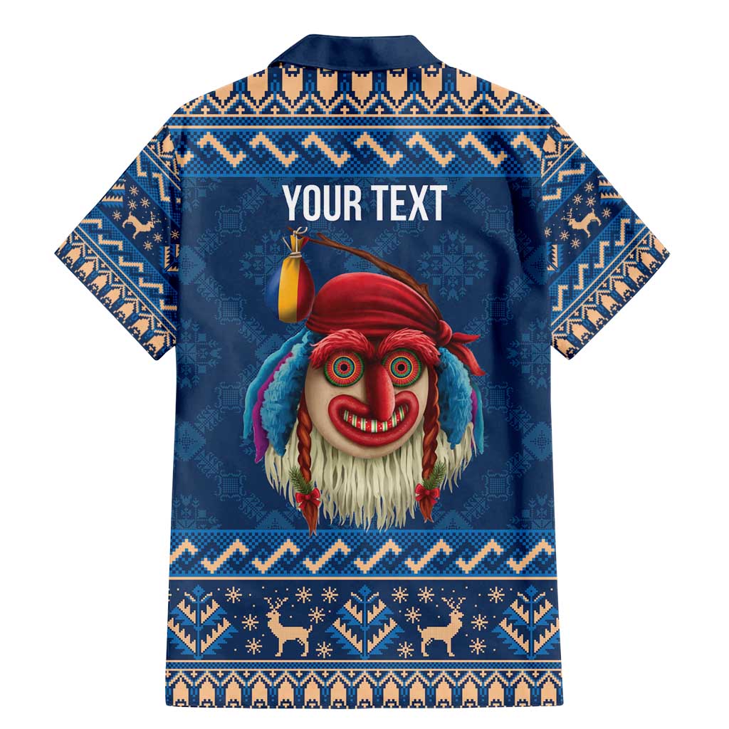 Personalized Romania Christmas Family Matching Mermaid Dress and Hawaiian Shirt Romanian Traditional Masks - Wonder Print Shop