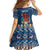 Personalized Romania Christmas Family Matching Off The Shoulder Long Sleeve Dress and Hawaiian Shirt Romanian Traditional Masks - Wonder Print Shop