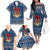 Personalized Romania Christmas Family Matching Off The Shoulder Long Sleeve Dress and Hawaiian Shirt Romanian Traditional Masks - Wonder Print Shop