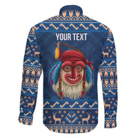 Personalized Romania Christmas Family Matching Off The Shoulder Long Sleeve Dress and Hawaiian Shirt Romanian Traditional Masks - Wonder Print Shop