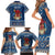 Personalized Romania Christmas Family Matching Short Sleeve Bodycon Dress and Hawaiian Shirt Romanian Traditional Masks - Wonder Print Shop