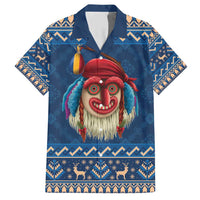Personalized Romania Christmas Family Matching Short Sleeve Bodycon Dress and Hawaiian Shirt Romanian Traditional Masks - Wonder Print Shop