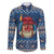 Personalized Romania Christmas Family Matching Short Sleeve Bodycon Dress and Hawaiian Shirt Romanian Traditional Masks - Wonder Print Shop