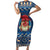 Personalized Romania Christmas Family Matching Short Sleeve Bodycon Dress and Hawaiian Shirt Romanian Traditional Masks - Wonder Print Shop