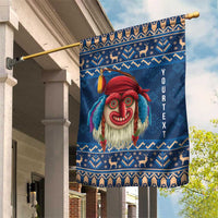 Personalized Romania Christmas Garden Flag Romanian Traditional Masks - Wonder Print Shop