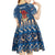 Personalized Romania Christmas Kid Short Sleeve Dress Romanian Traditional Masks - Wonder Print Shop