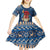 Personalized Romania Christmas Kid Short Sleeve Dress Romanian Traditional Masks - Wonder Print Shop