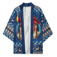 Personalized Romania Christmas Kimono Romanian Traditional Masks - Wonder Print Shop