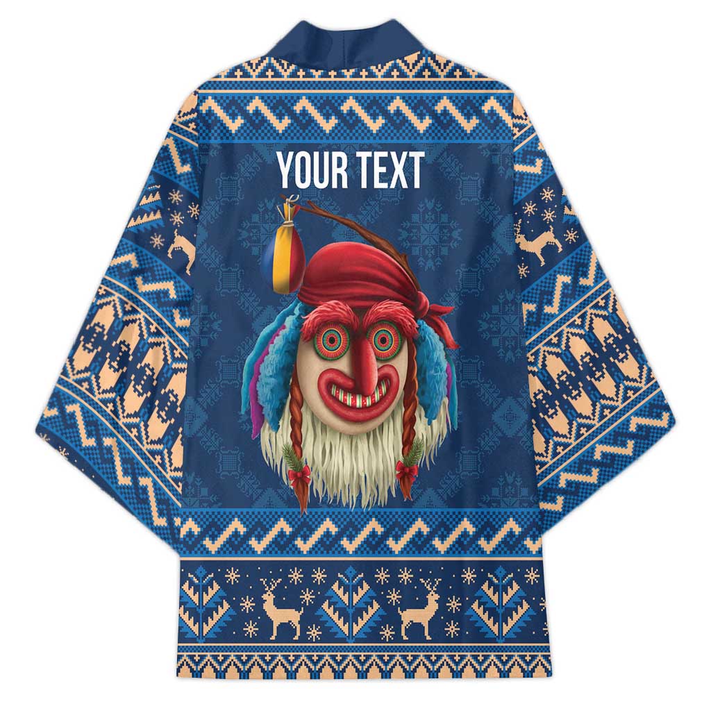 Personalized Romania Christmas Kimono Romanian Traditional Masks - Wonder Print Shop