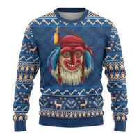 Personalized Romania Christmas Ugly Christmas Sweater Romanian Traditional Masks - Wonder Print Shop